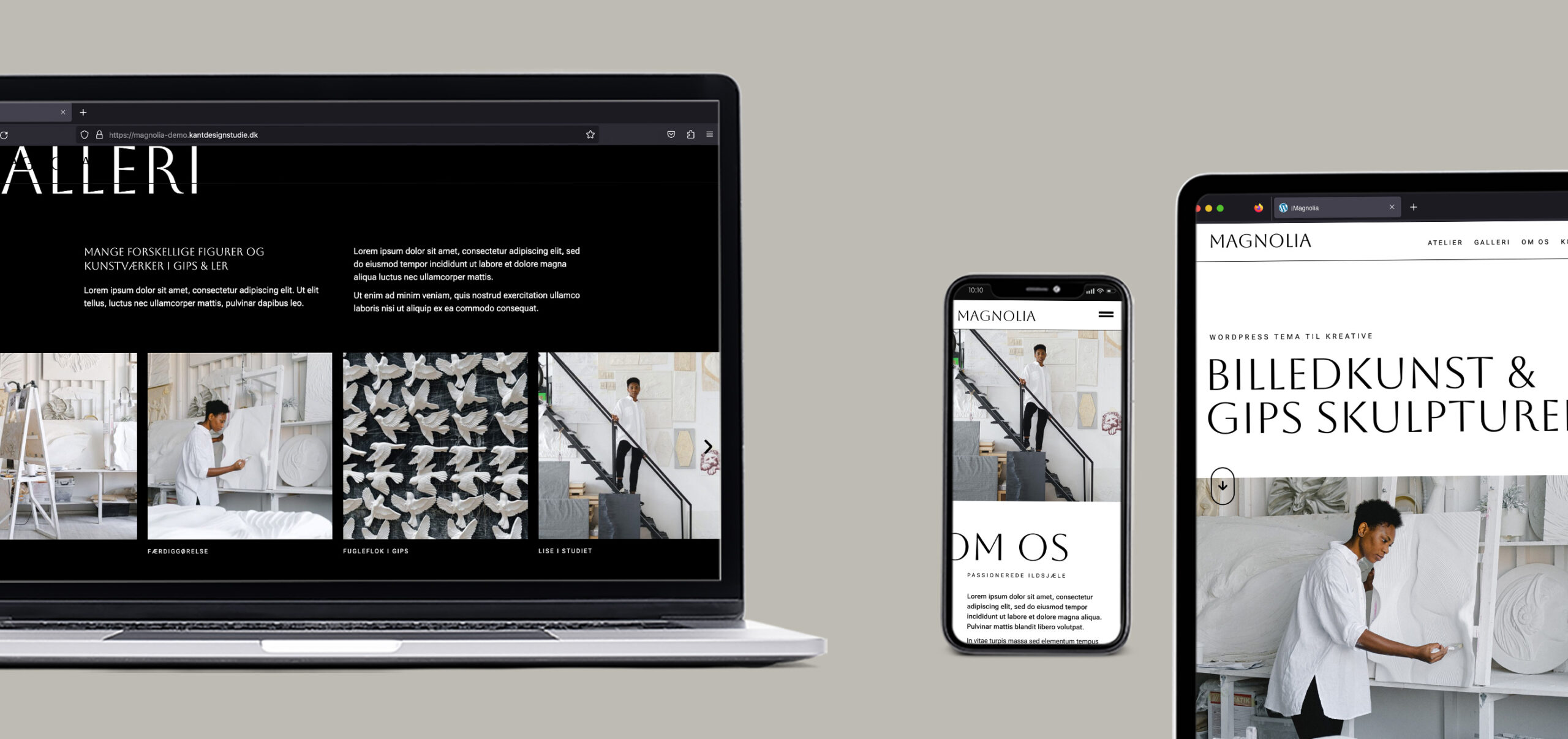 Nyhedsbrev – KANT designstudie /Katarina – Hjemmeside og branding